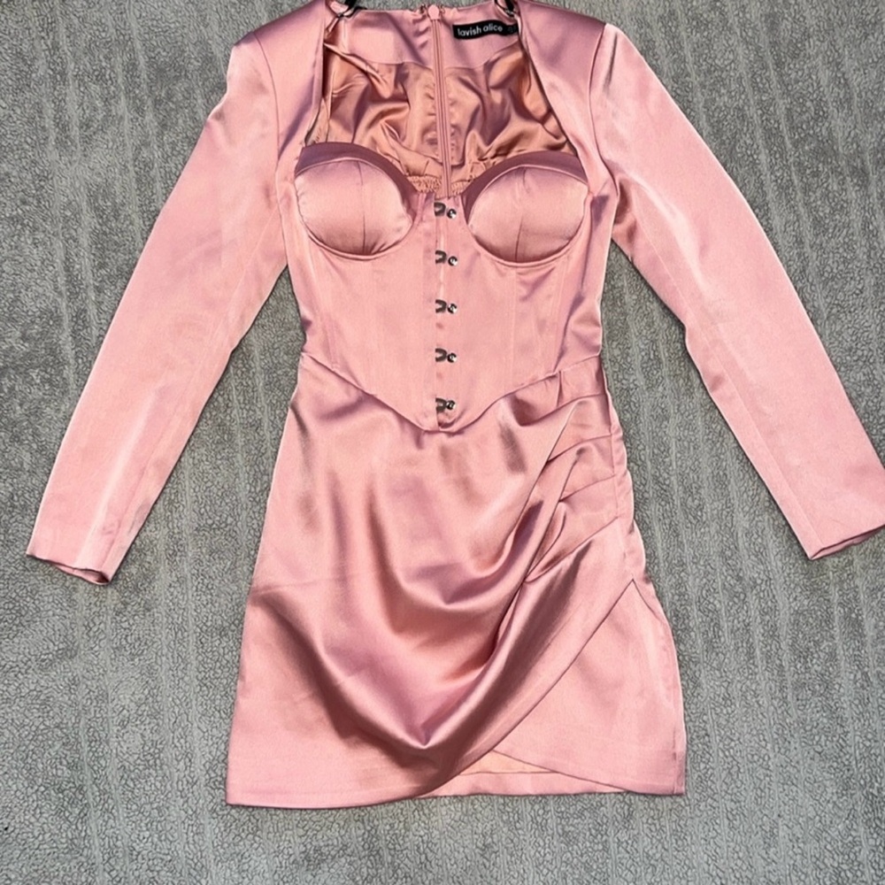 Blush Pink Corset Dress